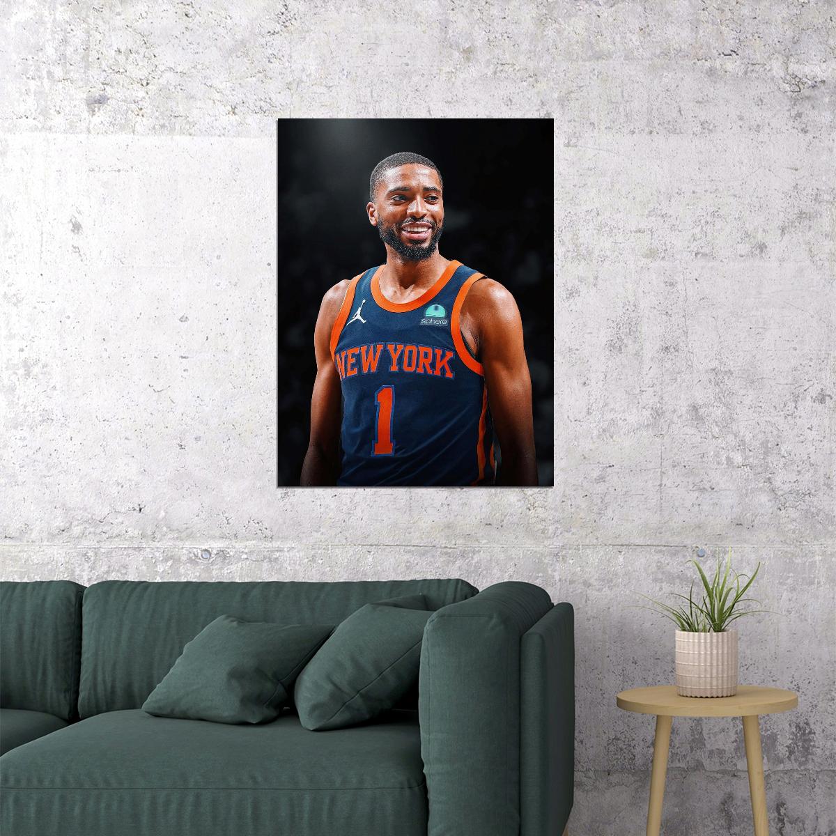 Mikal Bridges Basketball Player Poster Motivational Sports Print