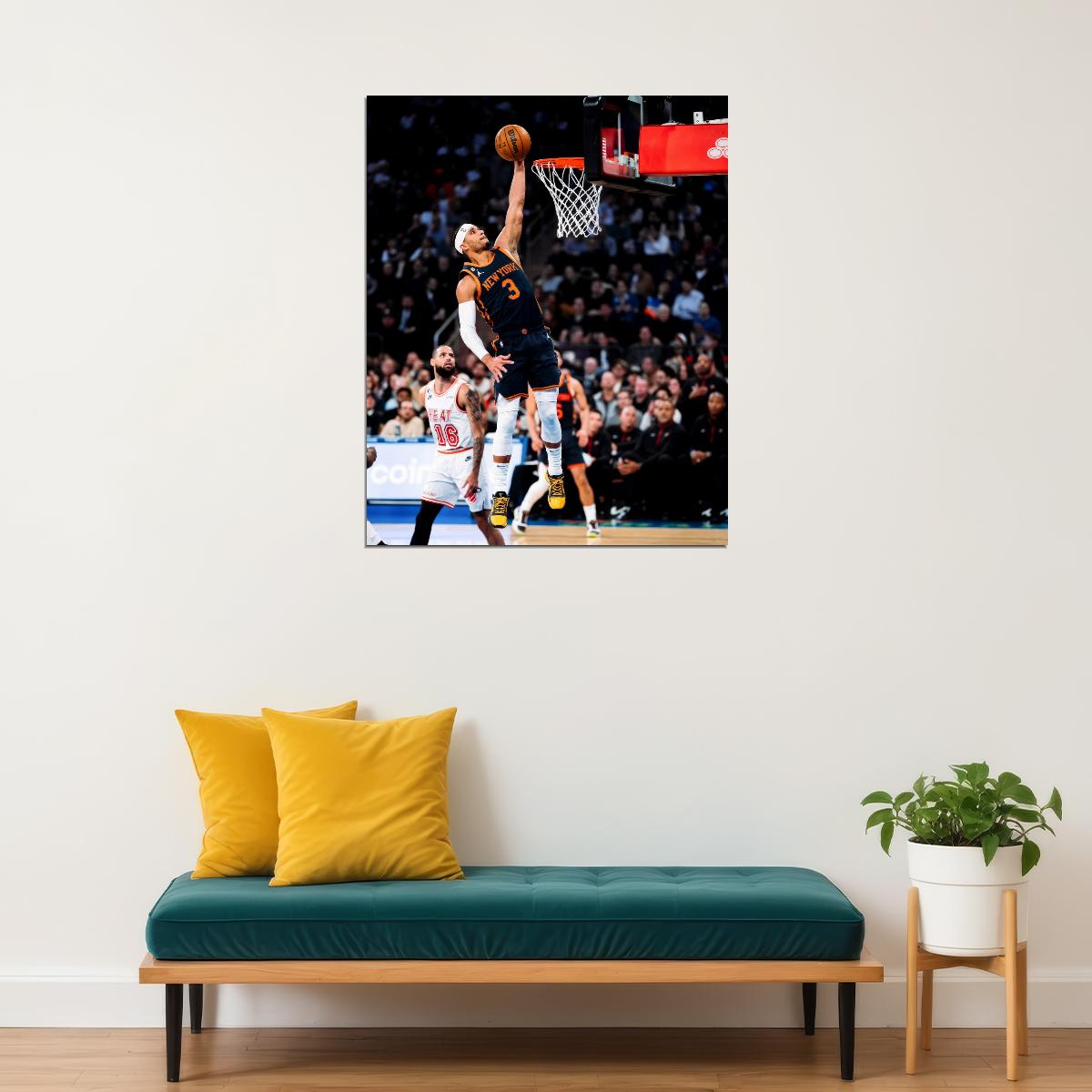 Josh Hart Dunk Basketball Player Poster Motivational Sports Print