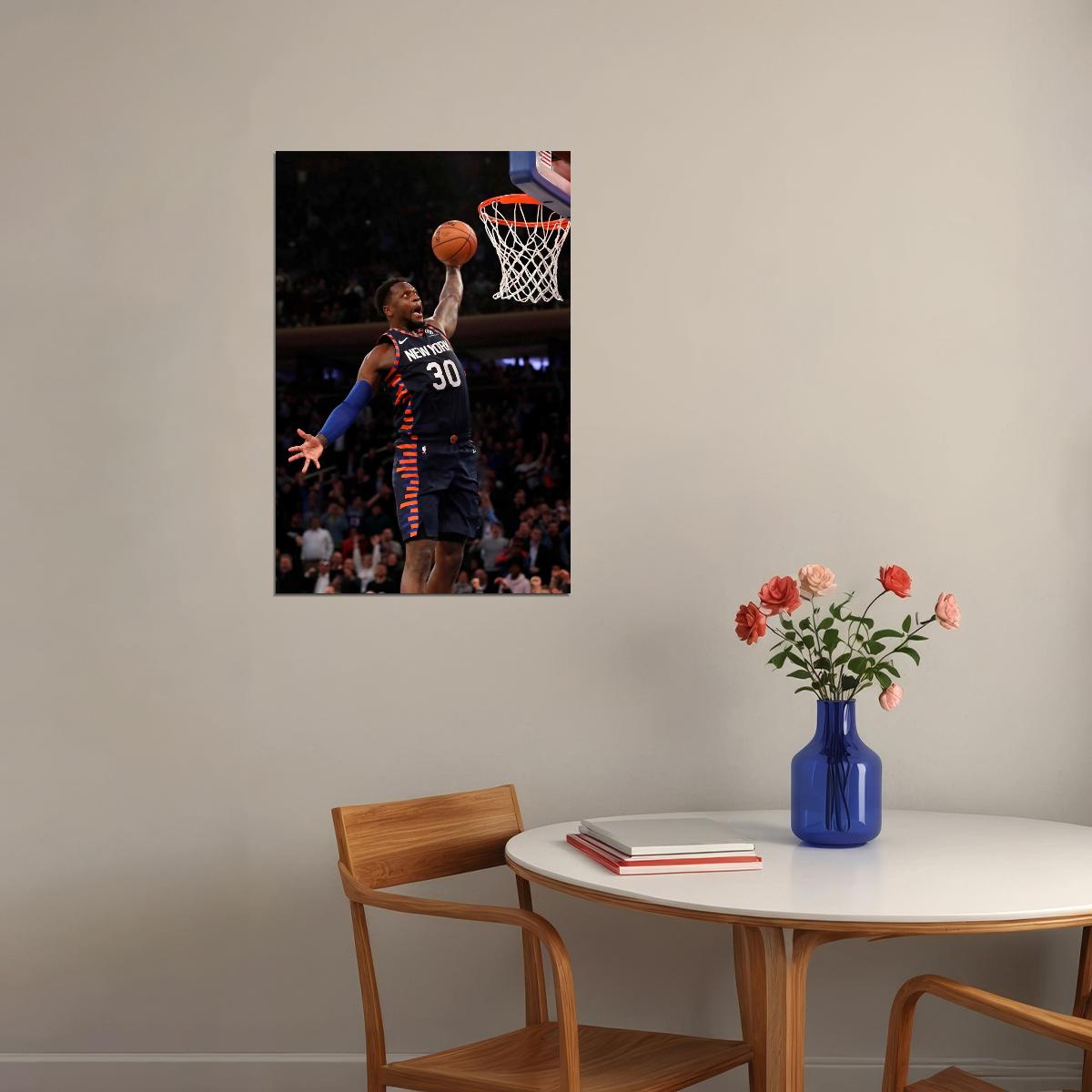 Julius Randle Dunk Basketball Player Poster Motivational Sports Print