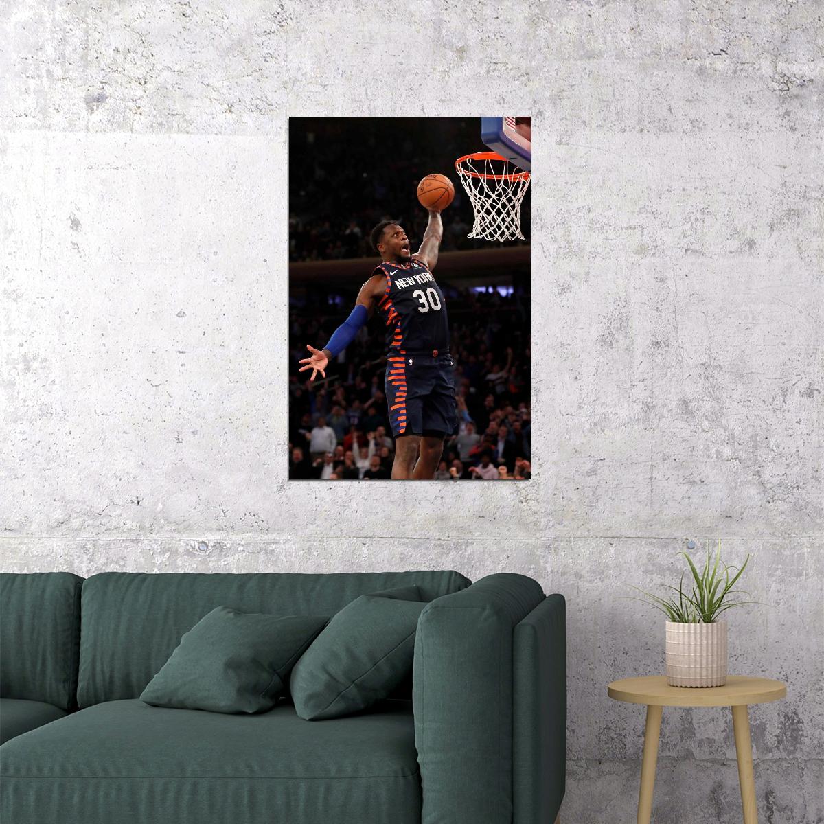 Julius Randle Dunk Basketball Player Poster Motivational Sports Print