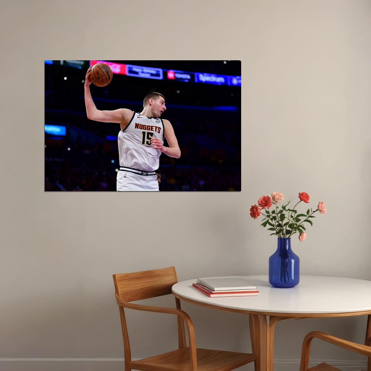 Nikola Jokic Basketball Player Poster Motivational Sports Print