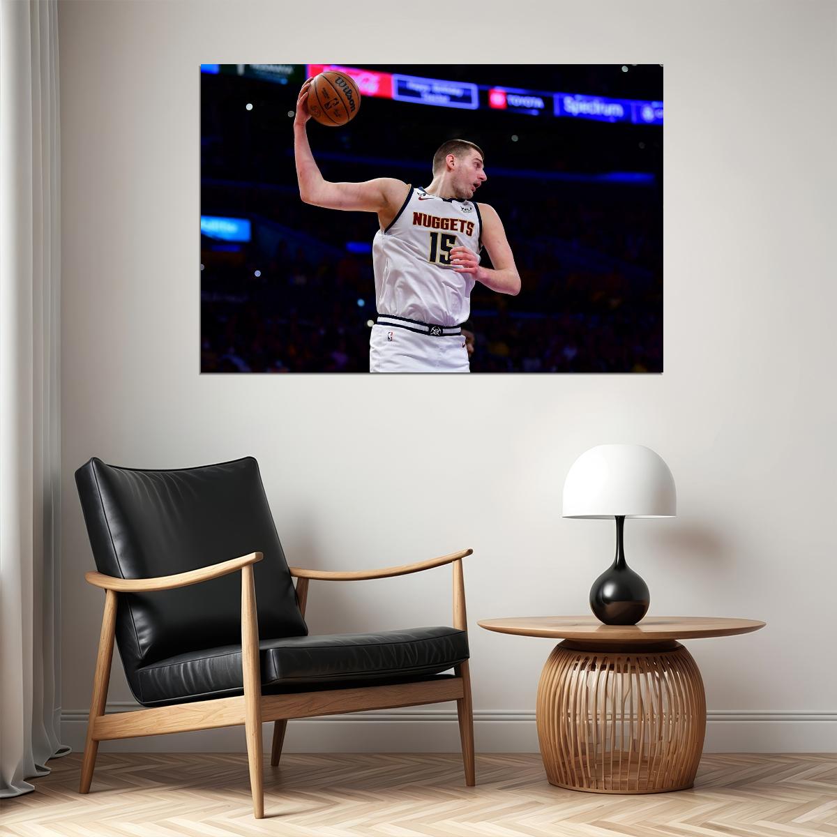 Nikola Jokic Basketball Player Poster Motivational Sports Print