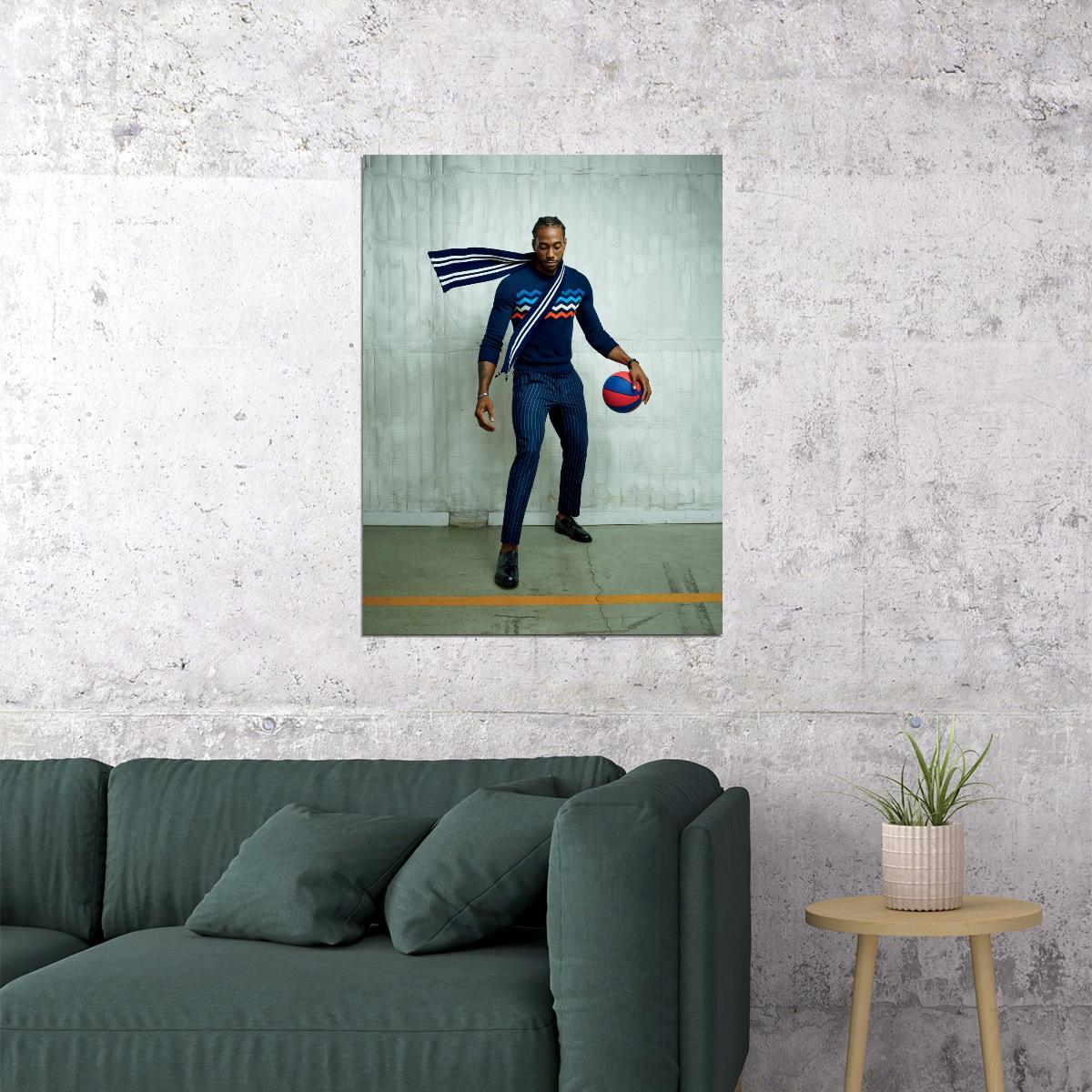 Kawhi Leonard Basketball Player Poster Motivational Sports Print