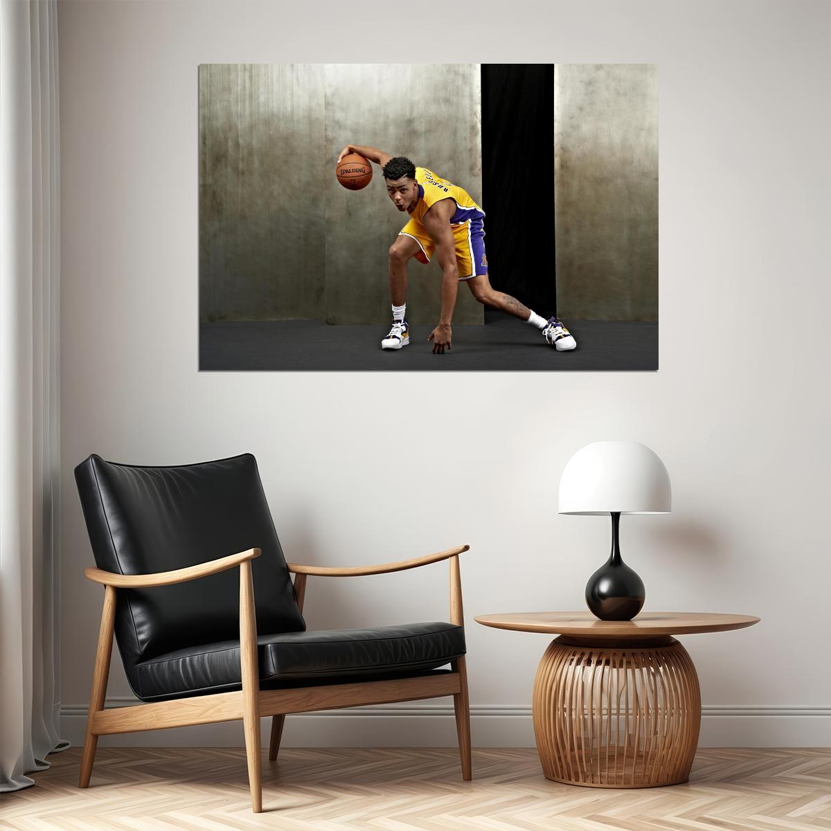 D'Angelo Russell Basketball Player Poster Motivational Sports Print