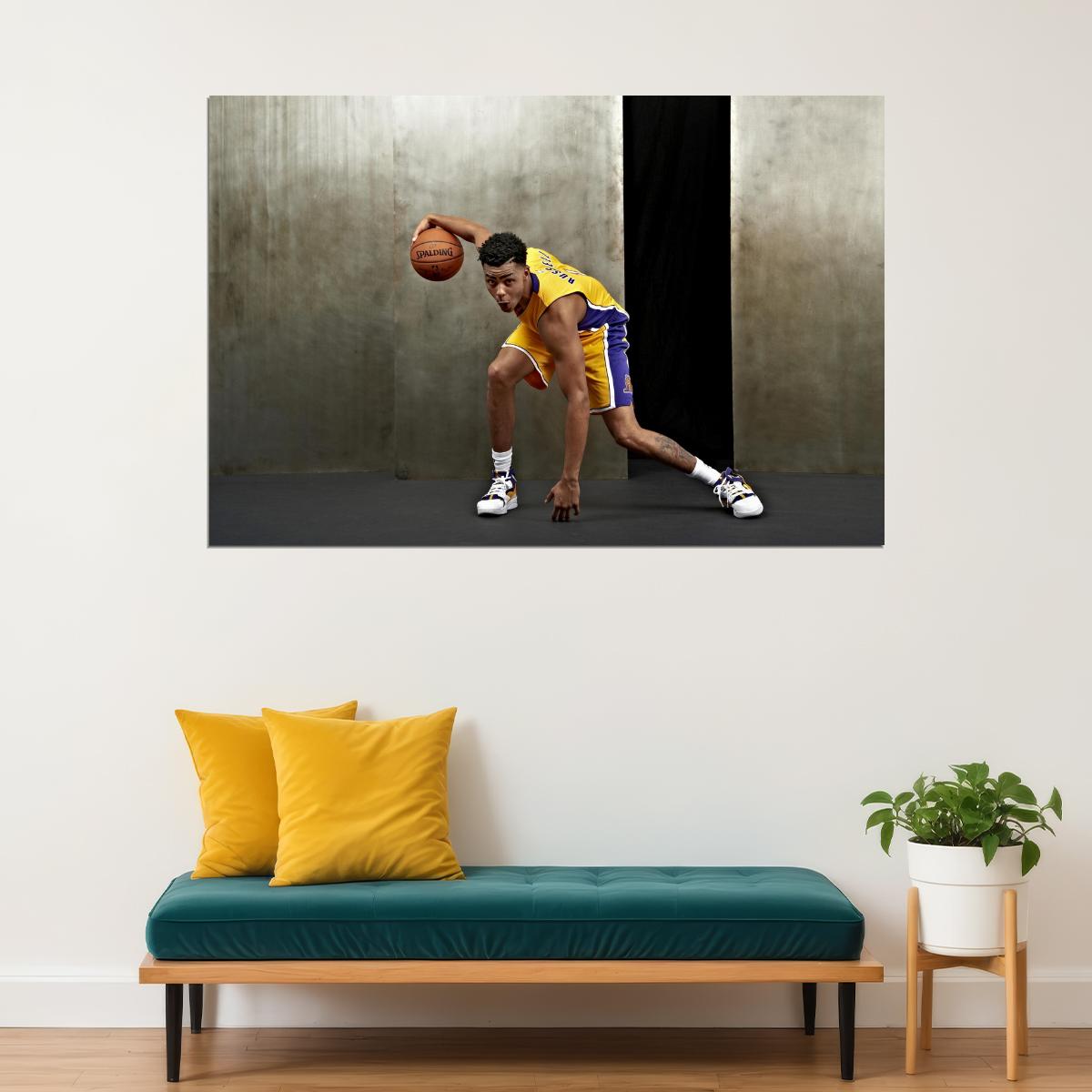 D'Angelo Russell Basketball Player Poster Motivational Sports Print