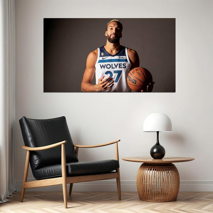 Rudy Gobert Basketball Player Poster Motivational Sports Print