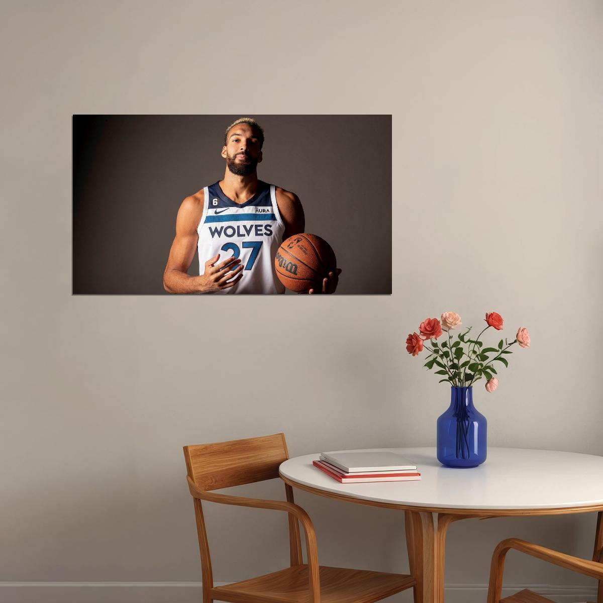 Rudy Gobert Basketball Player Poster Motivational Sports Print