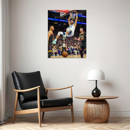 Rudy Gobert Dunk Basketball Player Poster Motivational Sports Print