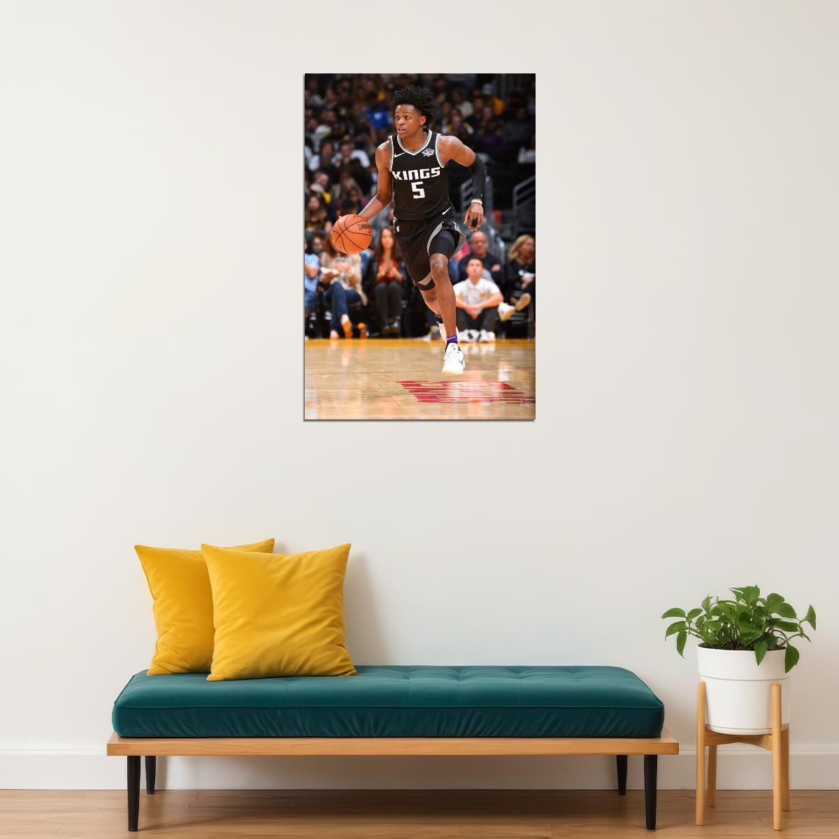 De'Aaron Fox Basketball Player Poster Motivational Sports Print