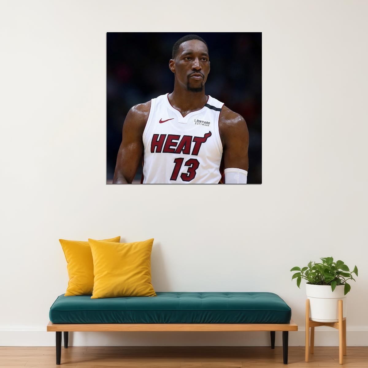 Bam Adebayo Basketball Player Poster Motivational Sports Print