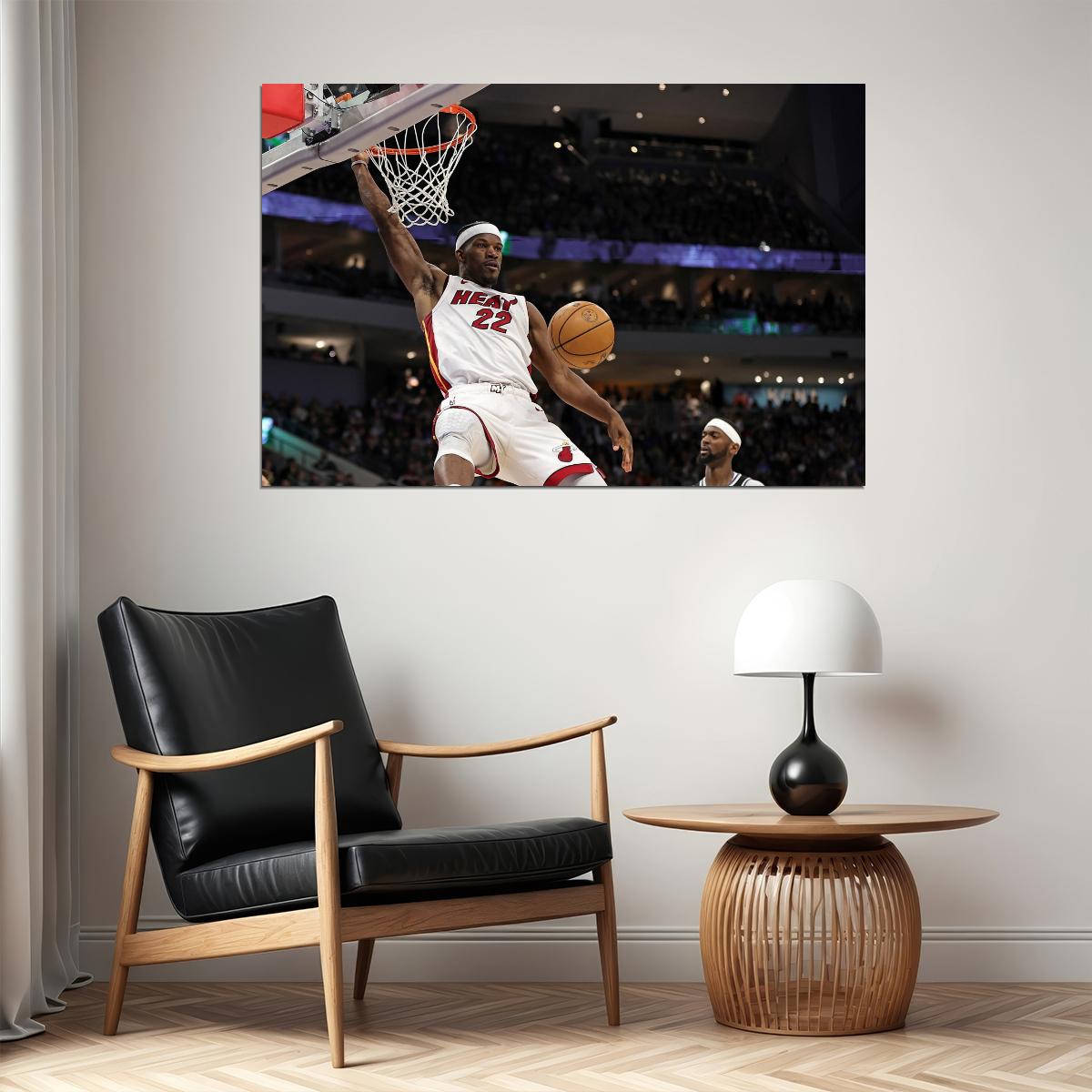 Jimmy Butler Dunk Basketball Player Poster Motivational Sports Print