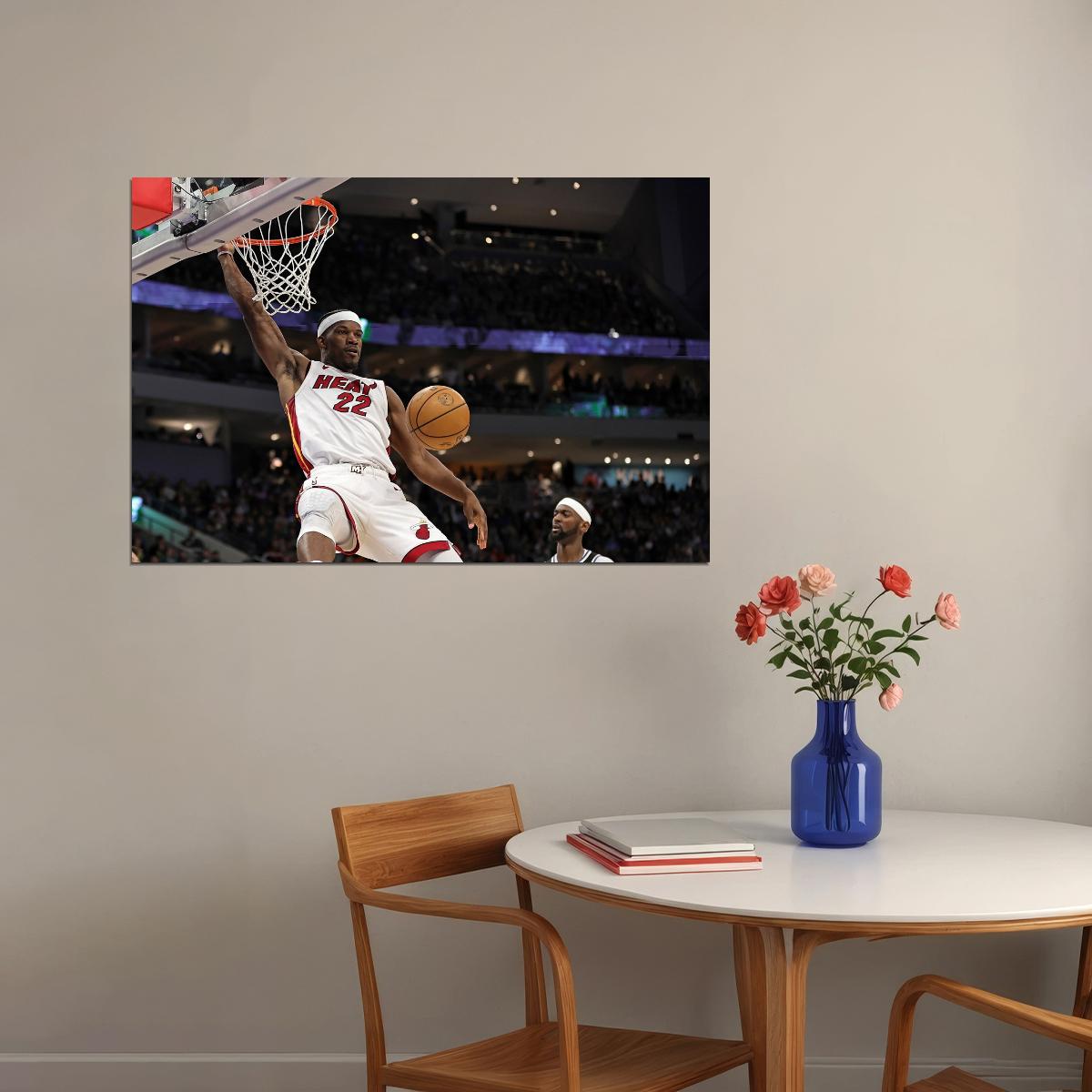 Jimmy Butler Dunk Basketball Player Poster Motivational Sports Print