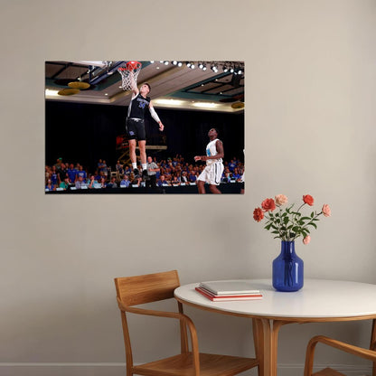 Tyler Herro Dunk Basketball Player Poster Motivational Sports Print