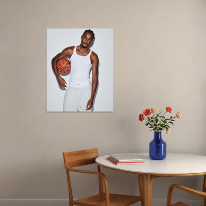 Shai Gilgeous-Alexander Basketball Player Poster Motivational Sports Print