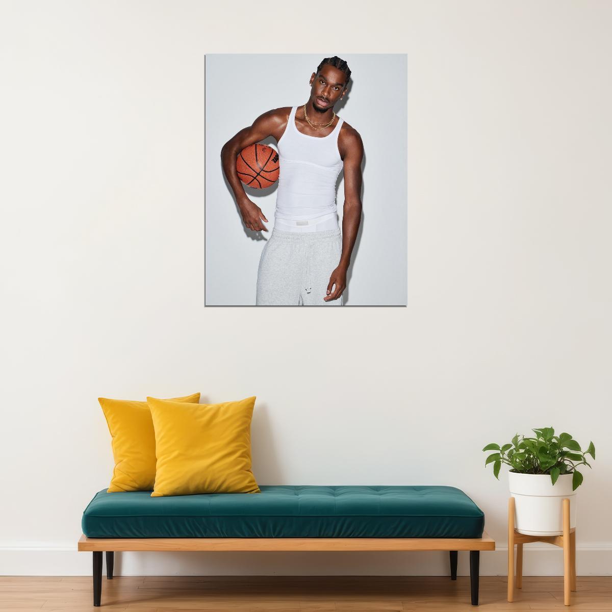 Shai Gilgeous-Alexander Basketball Player Poster Motivational Sports Print