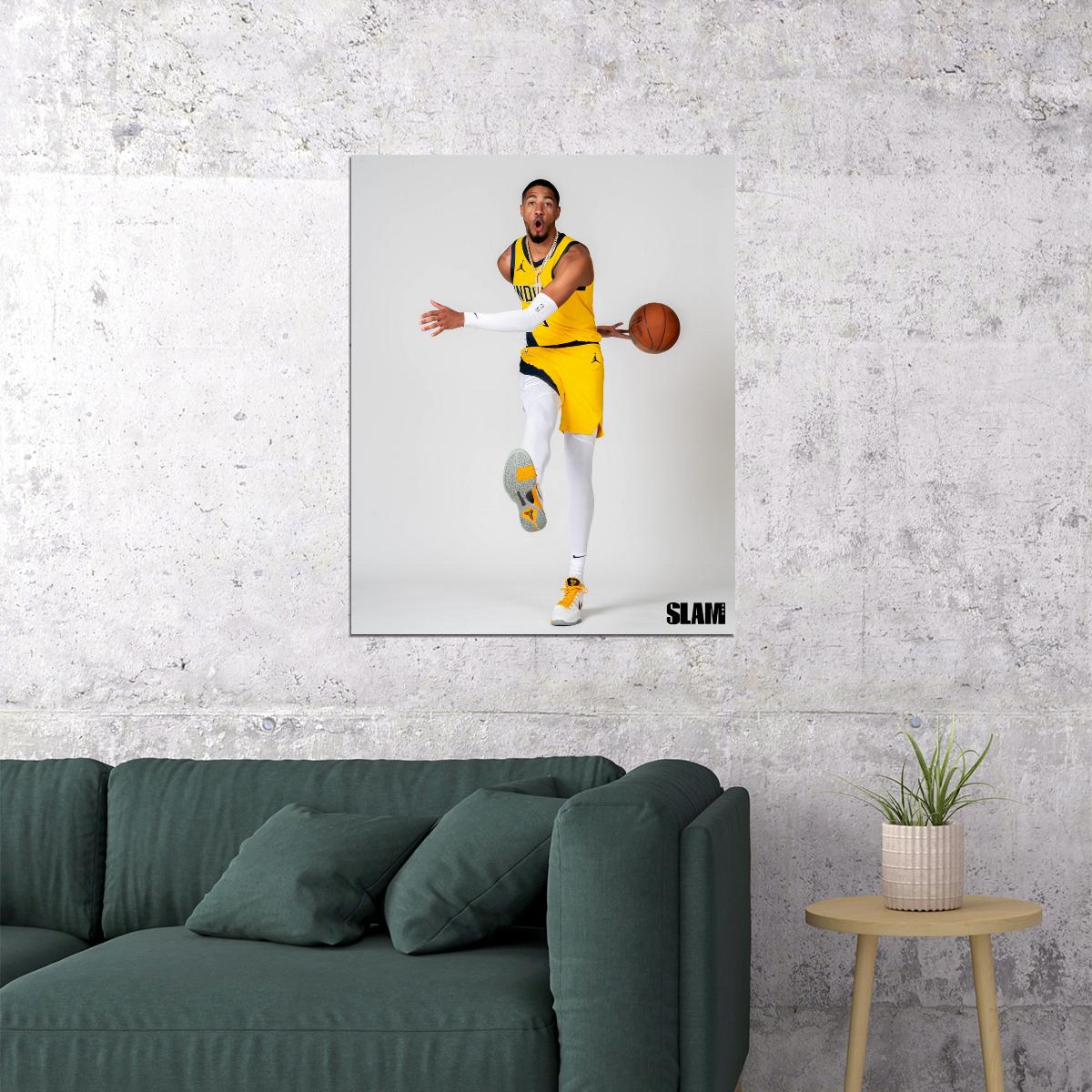 Tyrese Haliburton Basketball Player Poster Motivational Sports Print