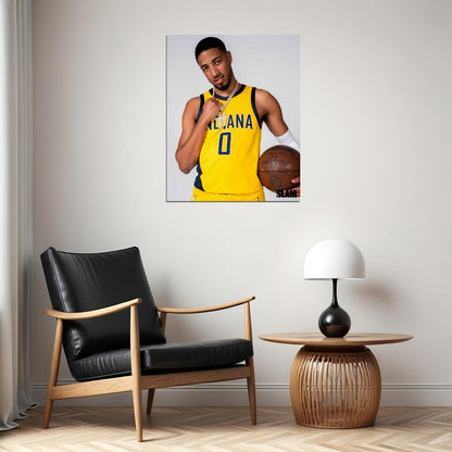 Tyrese Haliburton Basketball Player Poster Motivational Sports Print