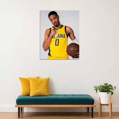 Tyrese Haliburton Basketball Player Poster Motivational Sports Print