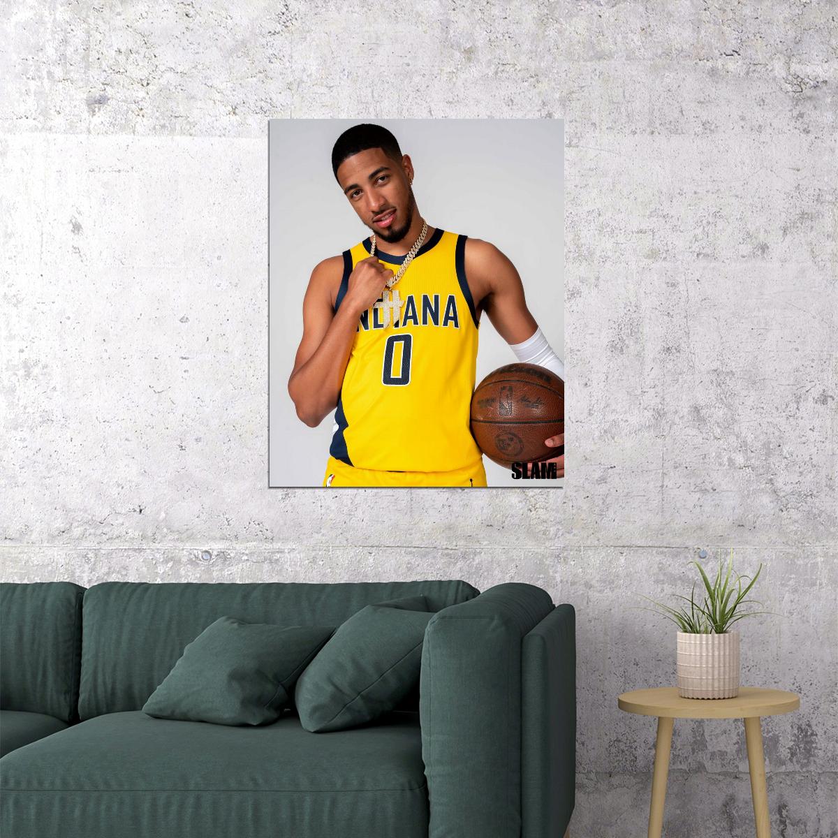 Tyrese Haliburton Basketball Player Poster Motivational Sports Print