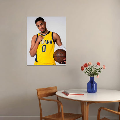 Tyrese Haliburton Basketball Player Poster Motivational Sports Print