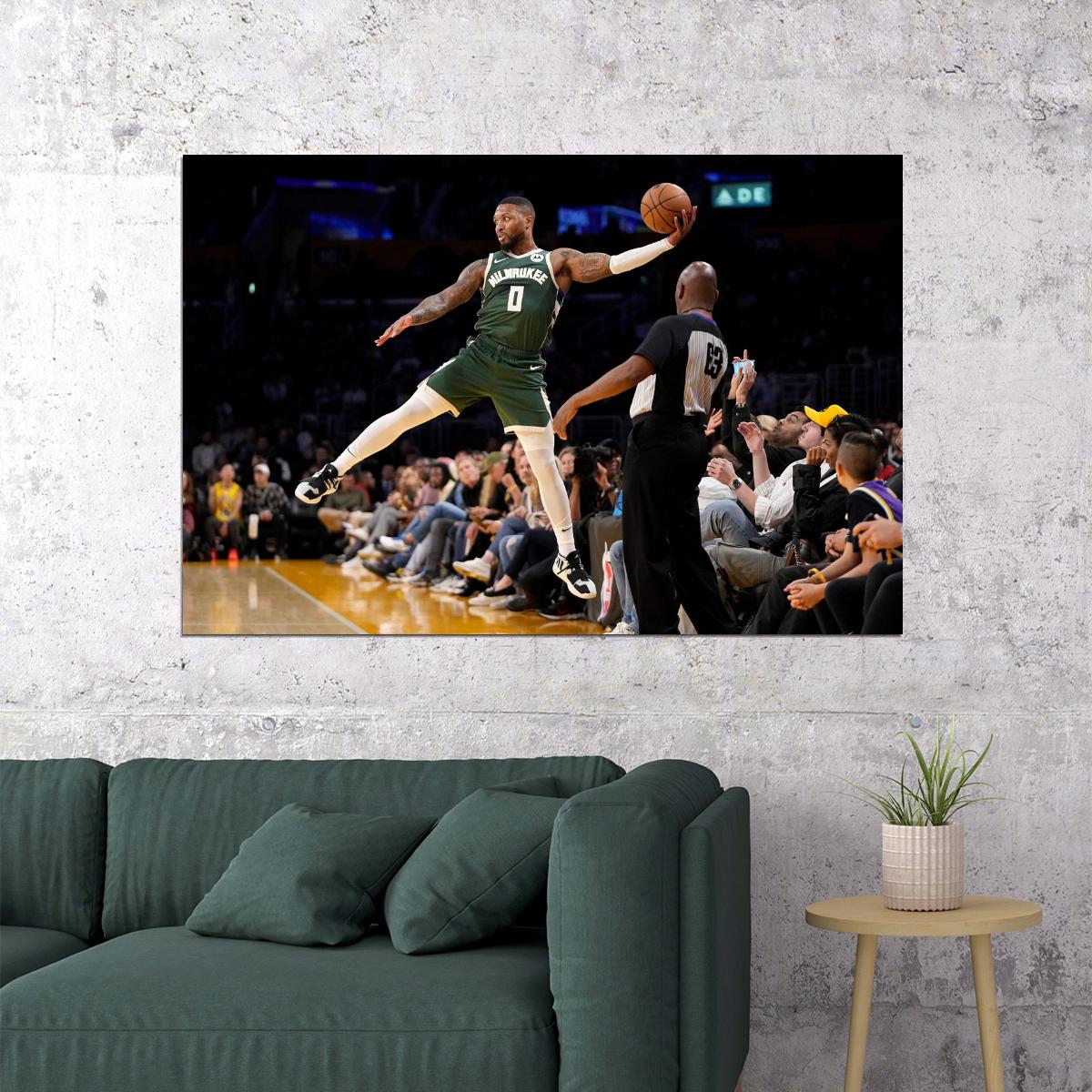 Damian Lillard Basketball Player Poster Motivational Sports Print