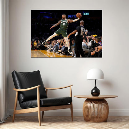 Damian Lillard Basketball Player Poster Motivational Sports Print