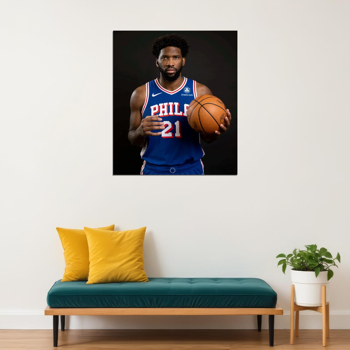 Joel Embiid Basketball Player Poster Motivational Sports Print