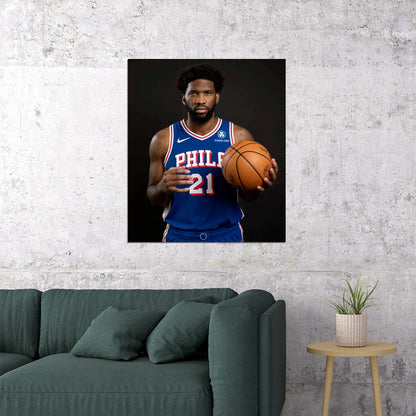 Joel Embiid Basketball Player Poster Motivational Sports Print