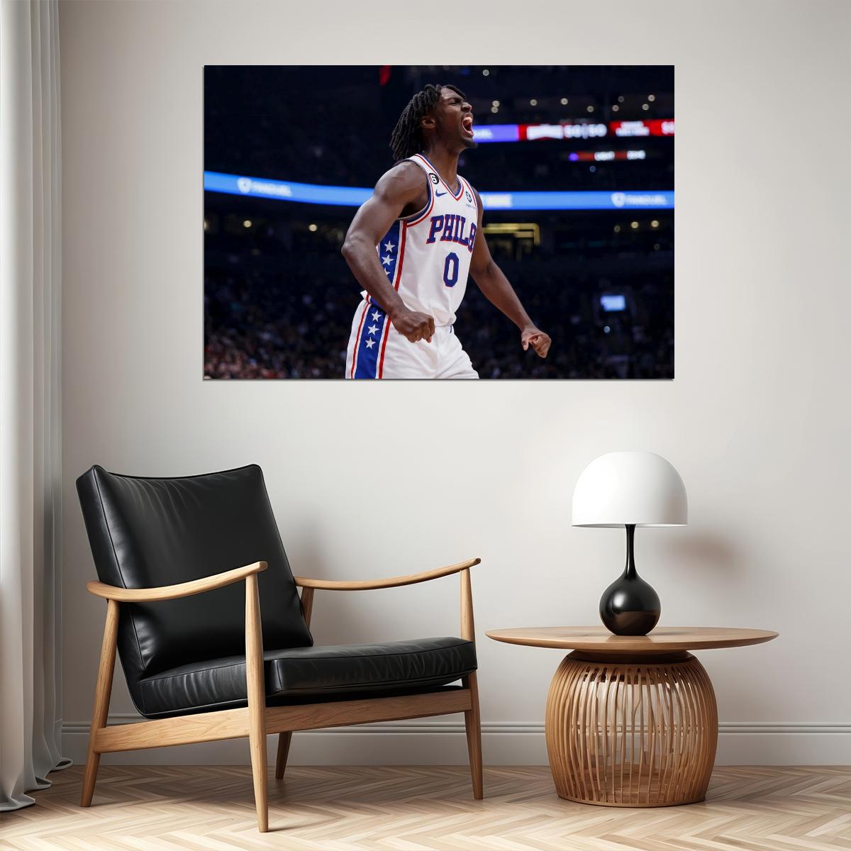 Tyrese Maxey Basketball Player Poster Motivational Sports Print