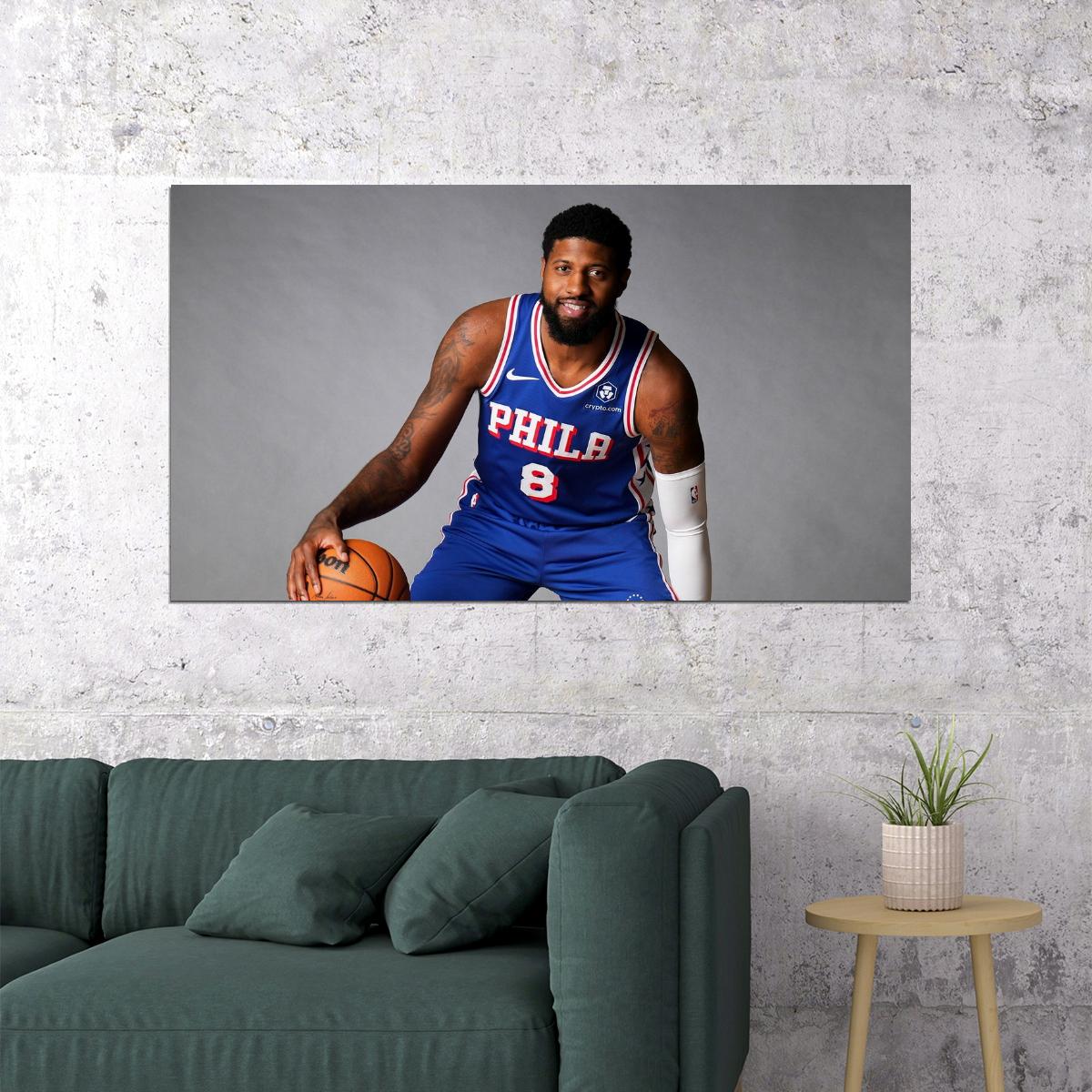 Paul George Basketball Player Poster Motivational Sports Print