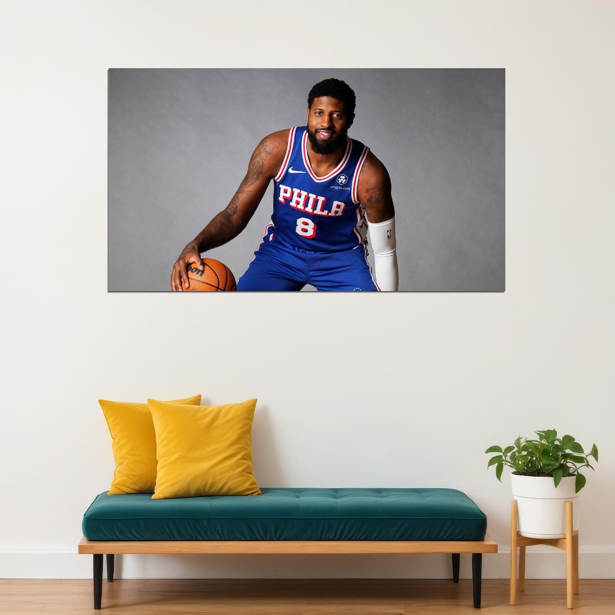 Paul George Basketball Player Poster Motivational Sports Print