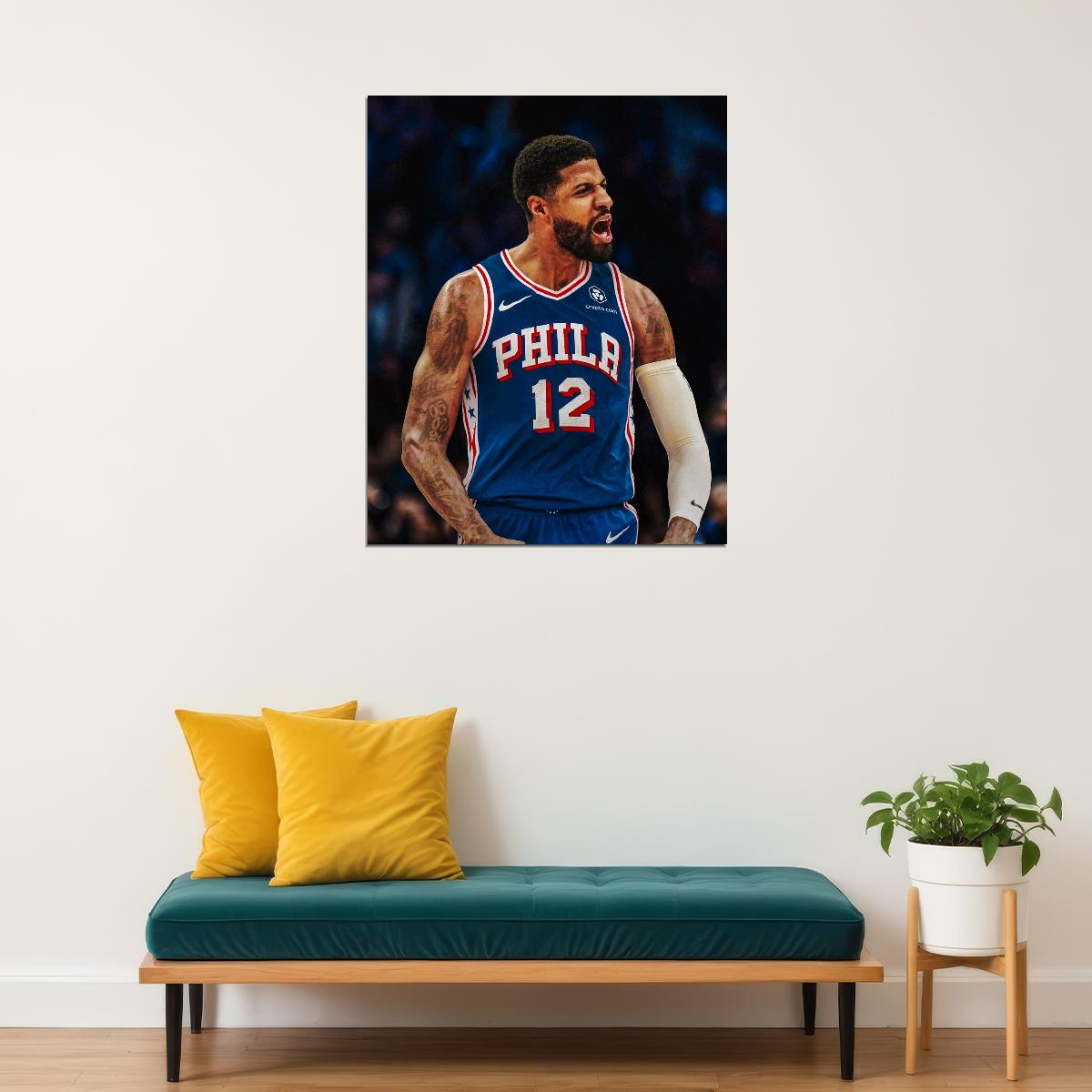 Paul George Basketball Player Poster Motivational Sports Print