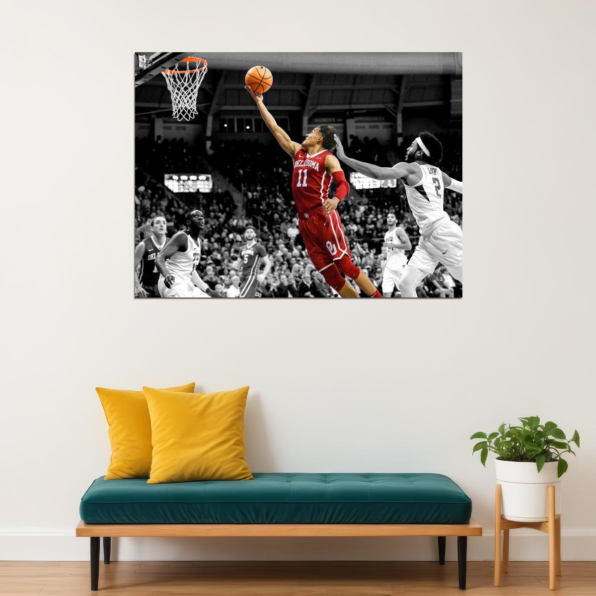 Trae Young Basketball Player Poster Motivational Sports Print