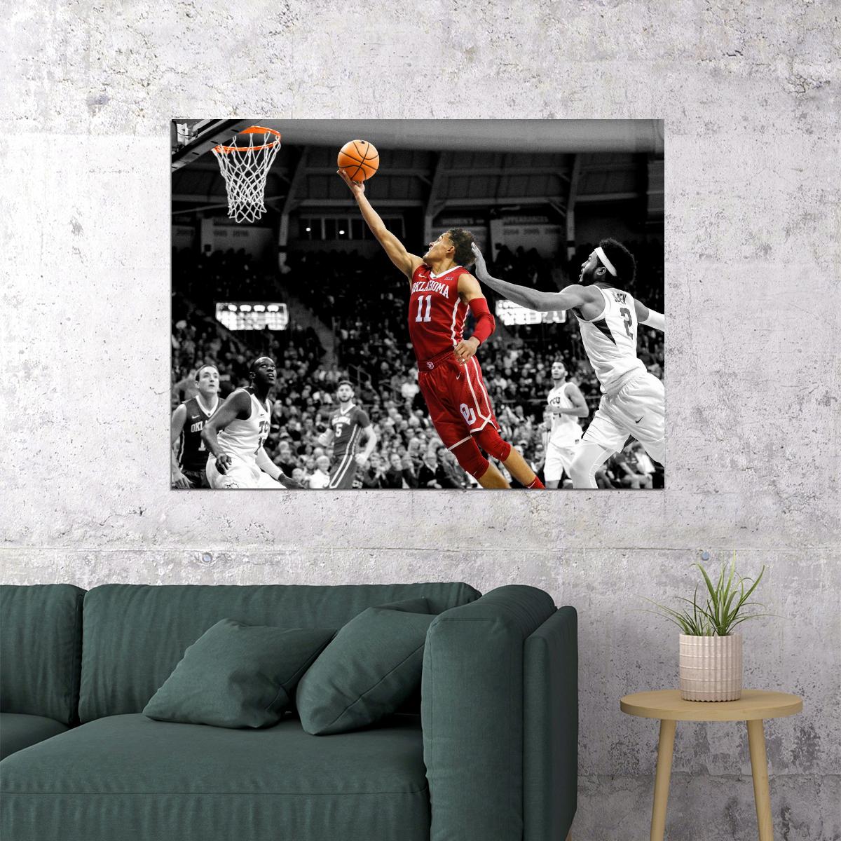 Trae Young Basketball Player Poster Motivational Sports Print