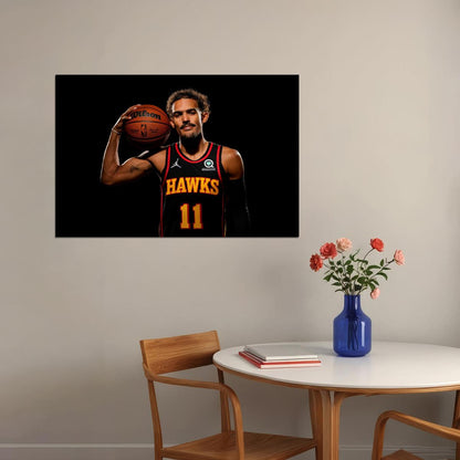 Trae Young Basketball Player Poster Motivational Sports Print