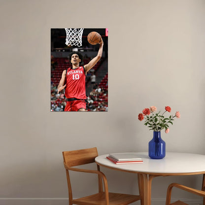 Zaccharie Risacher Basketball Player Poster Motivational Sports Print