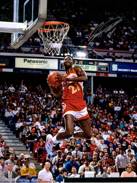 Dominique Wilkins 1988 Dunk Contest Two Hand Reverse Dunk  Basketball Player Poster