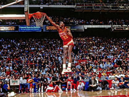 Dominique Wilkins Slam Dunk 1988 Dunk Contest  Basketball Player Poster Motivational Sports Print