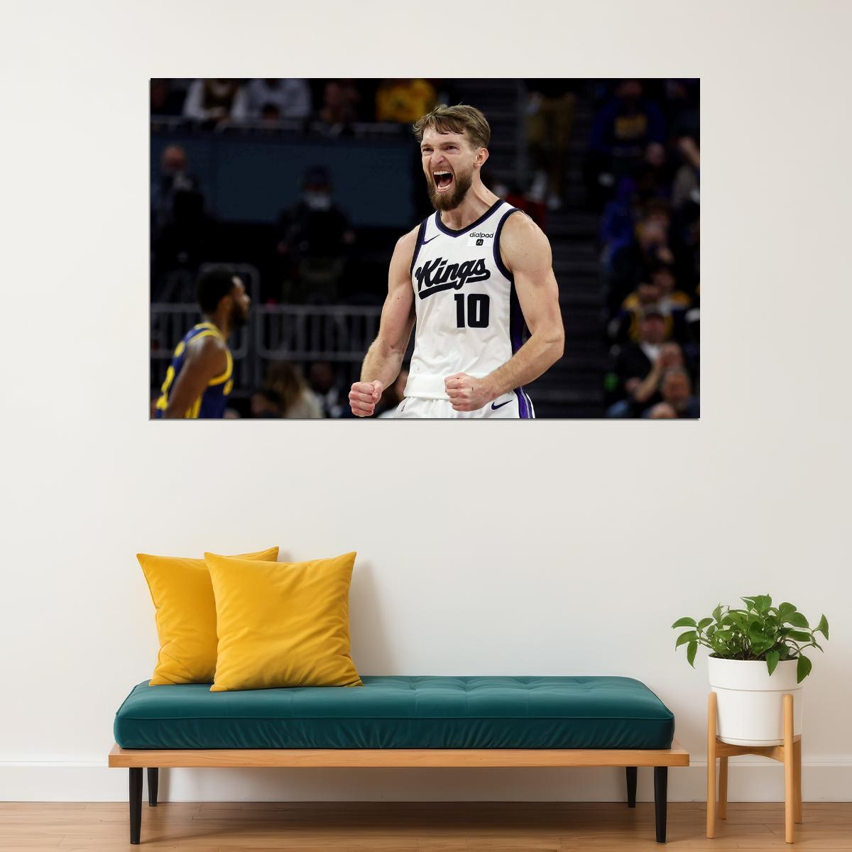 Domantas Sabonis Basketball Player Poster Motivational Sports Print