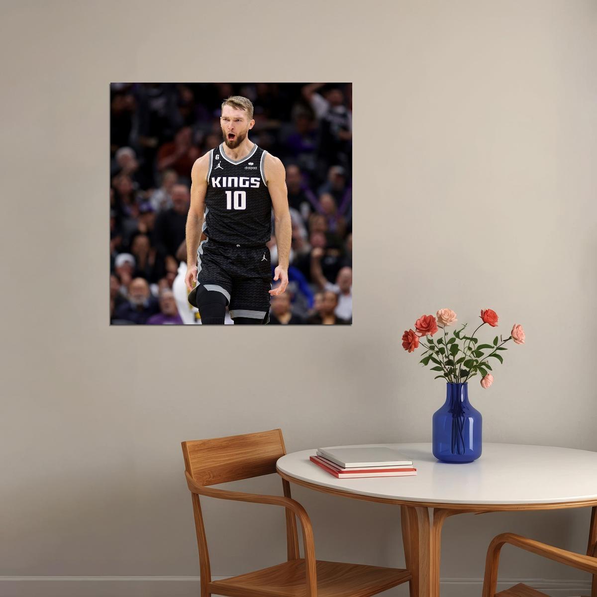 Domantas Sabonis Basketball Player Poster Motivational Sports Print