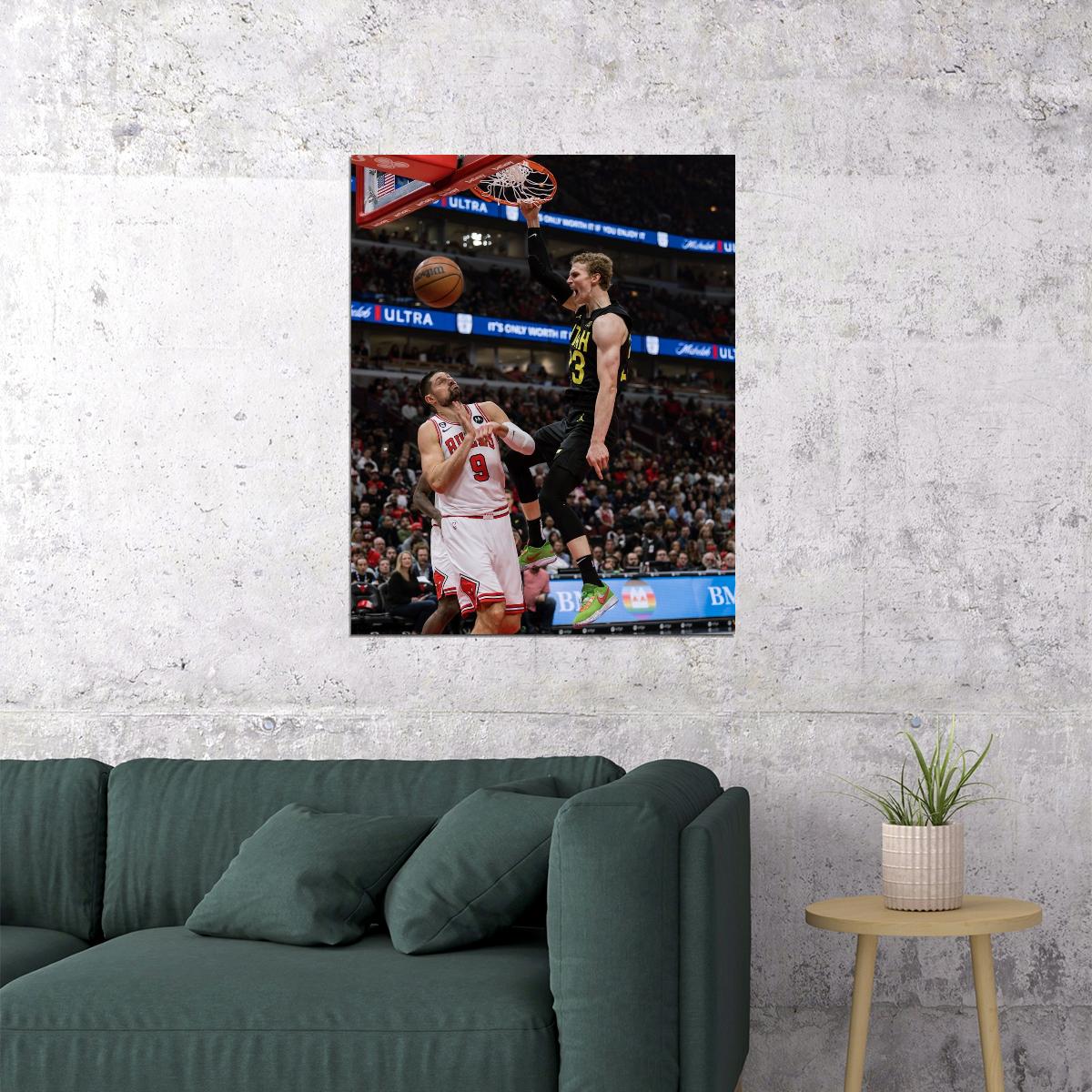 Lauri Markkanen Basketball Player Poster Motivational Sports Print