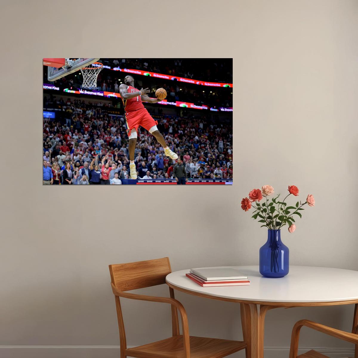 Zion Williamson Basketball Player Poster Motivational Sports Print