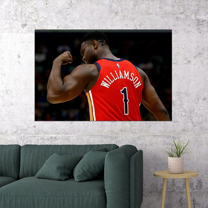 Zion Williamson Basketball Player Poster Motivational Sports Print