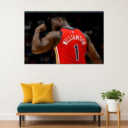 Zion Williamson Basketball Player Poster Motivational Sports Print