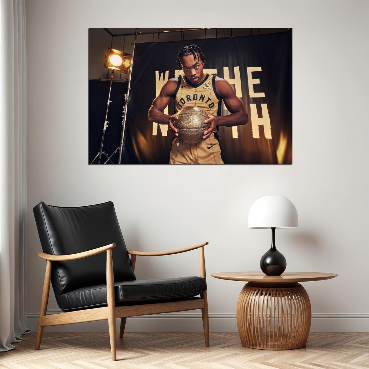 Scottie Barnes Basketball Player Poster Motivational Sports Print