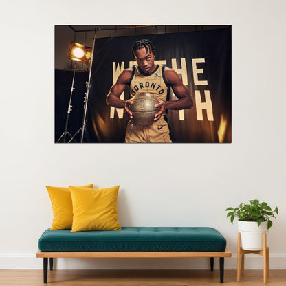 Scottie Barnes Basketball Player Poster Motivational Sports Print