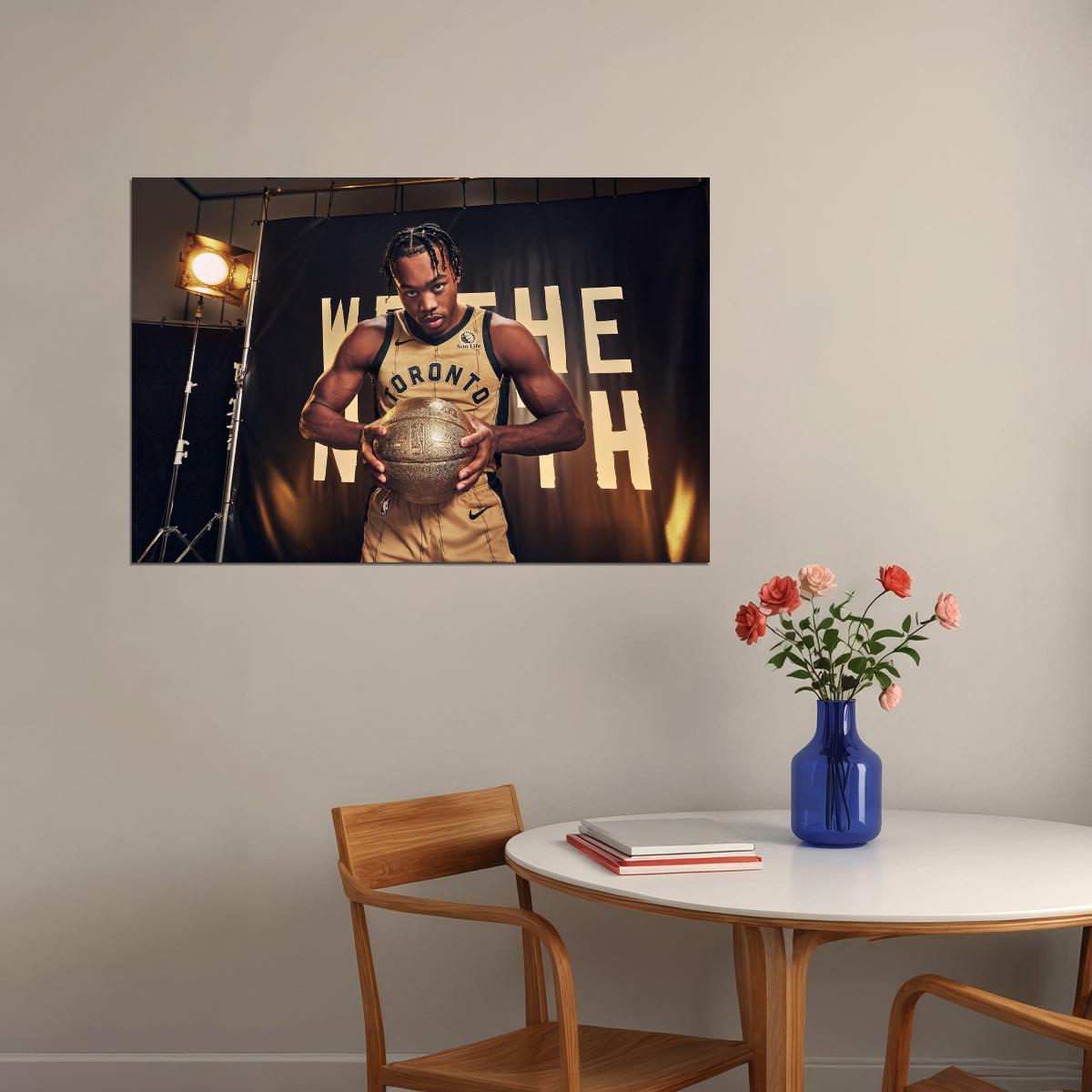 Scottie Barnes Basketball Player Poster Motivational Sports Print