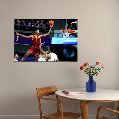 Evan Mobley Dunk Basketball Player Poster Motivational Sports Print