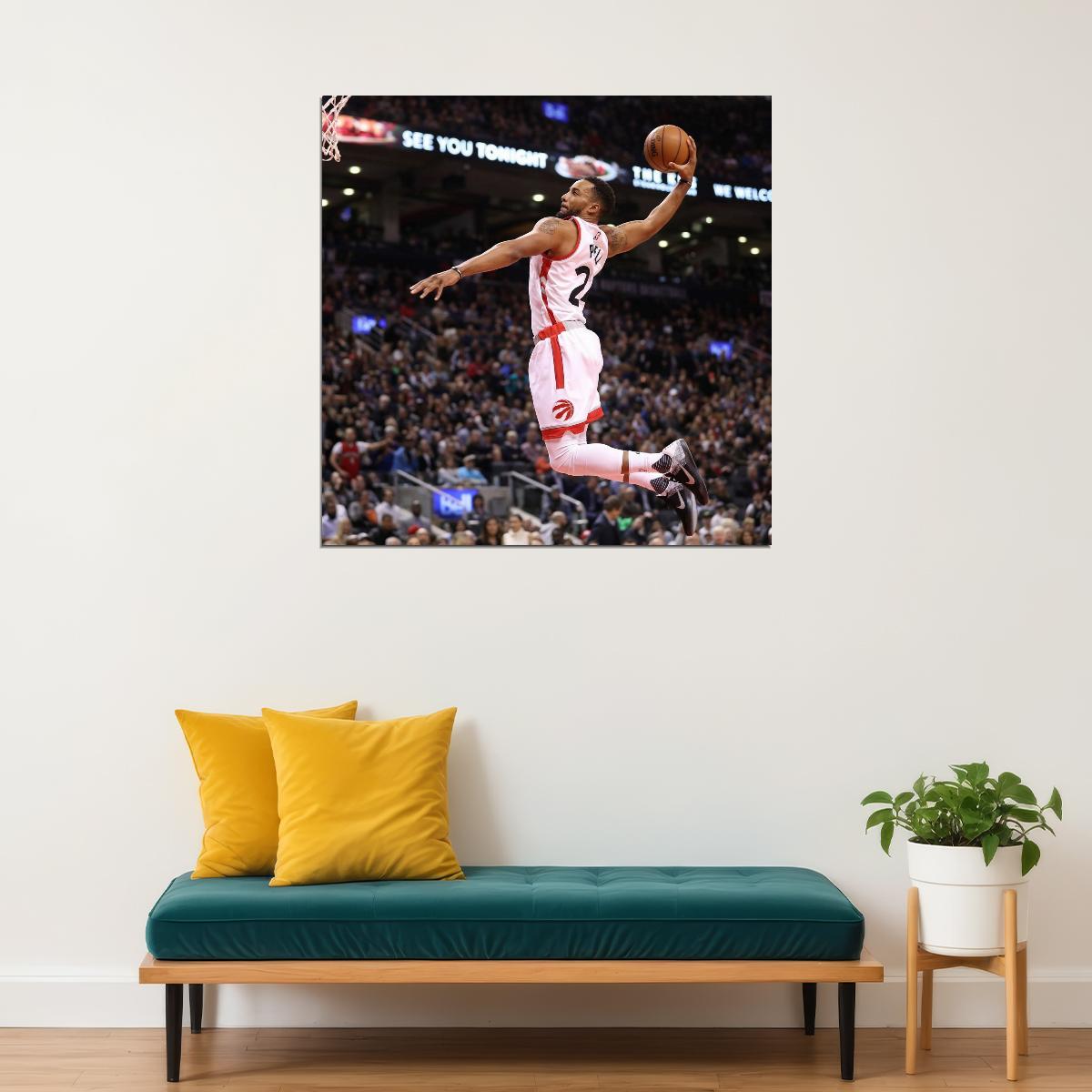 Norm Powell Slam Dunk Basketball Player Poster Motivational Sports Print