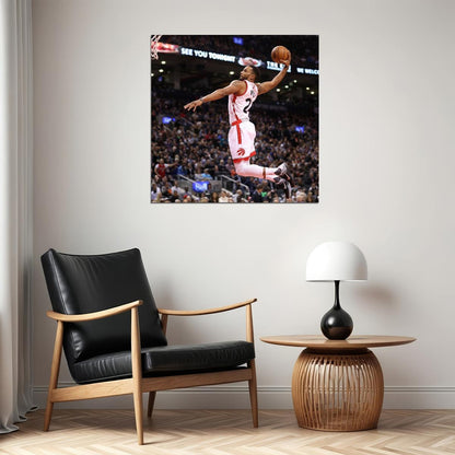 Norm Powell Slam Dunk Basketball Player Poster Motivational Sports Print